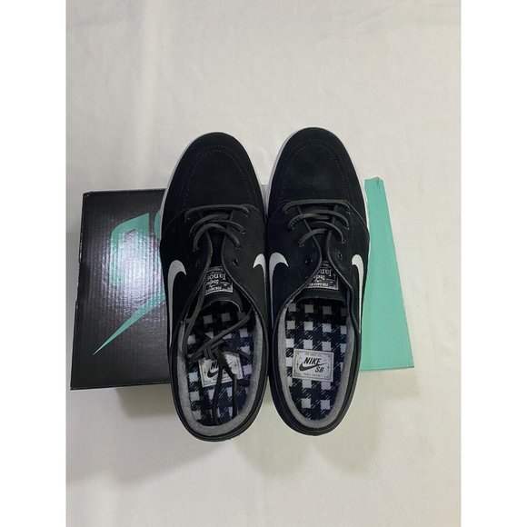 New Mens Size 11 Black White Nike SB Zoom Stefan Janoski OG Skate Shoes